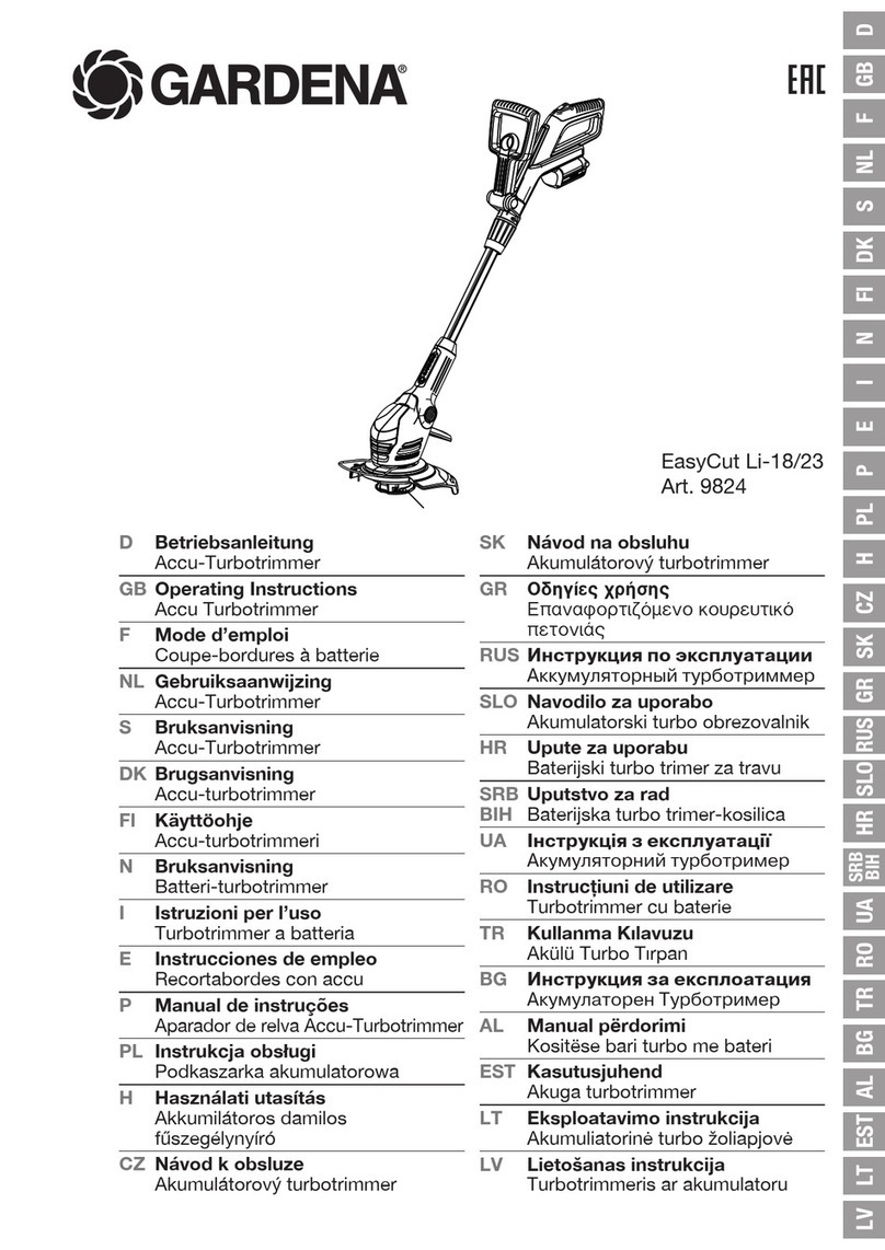 Gardena EasyCut Li-18/23 User manual