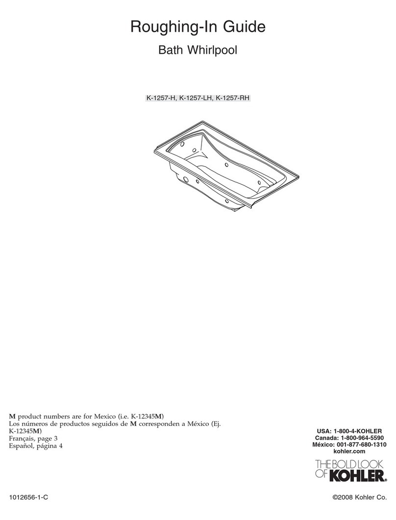 Kohler K-1257-H Quick start guide Kohler K-1257-H Quick start guide