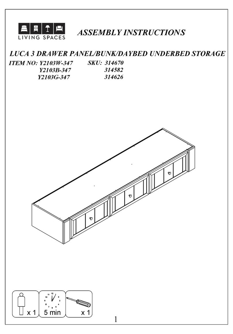 Living Spaces LUCA Y2103W-347 User manual