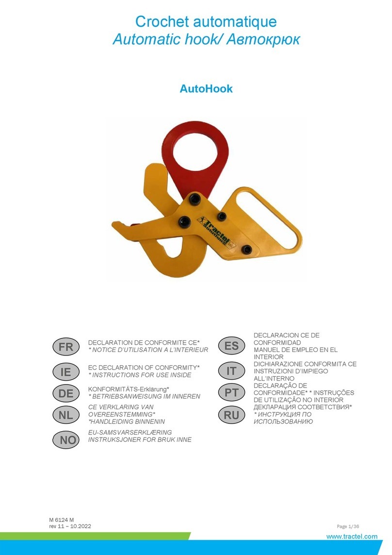 Tractel AH10-40 User manual