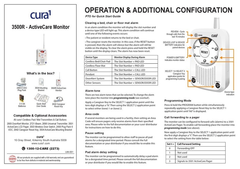 Cura1 3500R quick start guide