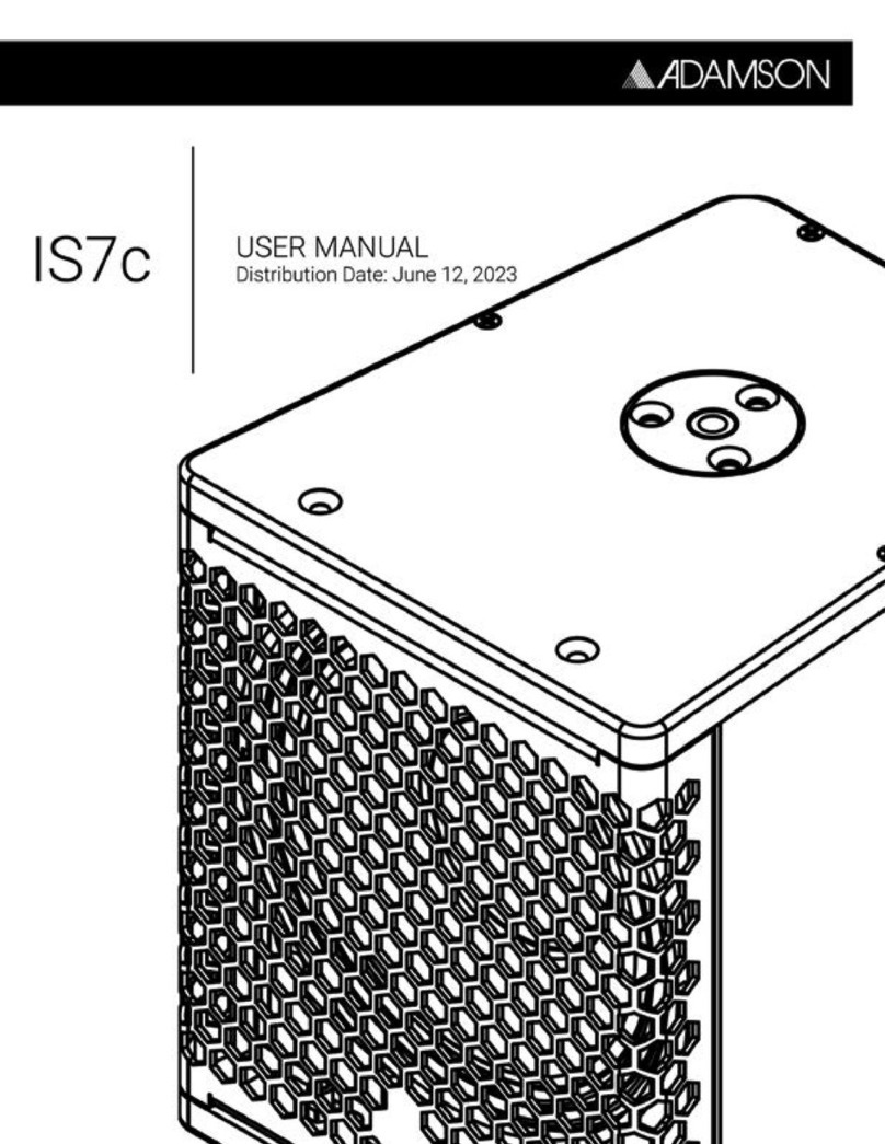Adamson IS7c User manual