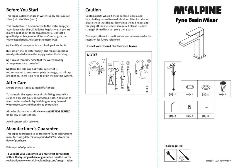 McAlpine Fyne quick start guide