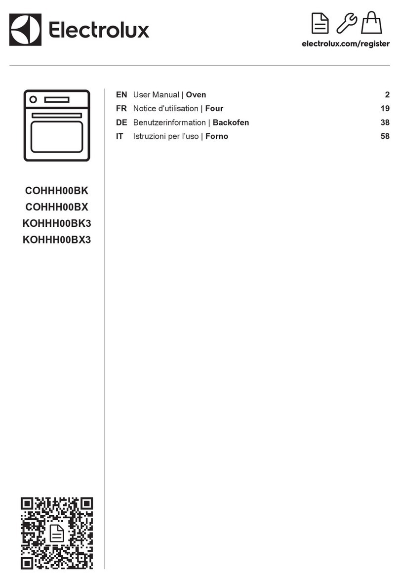 Electrolux COHHH00BK user manual