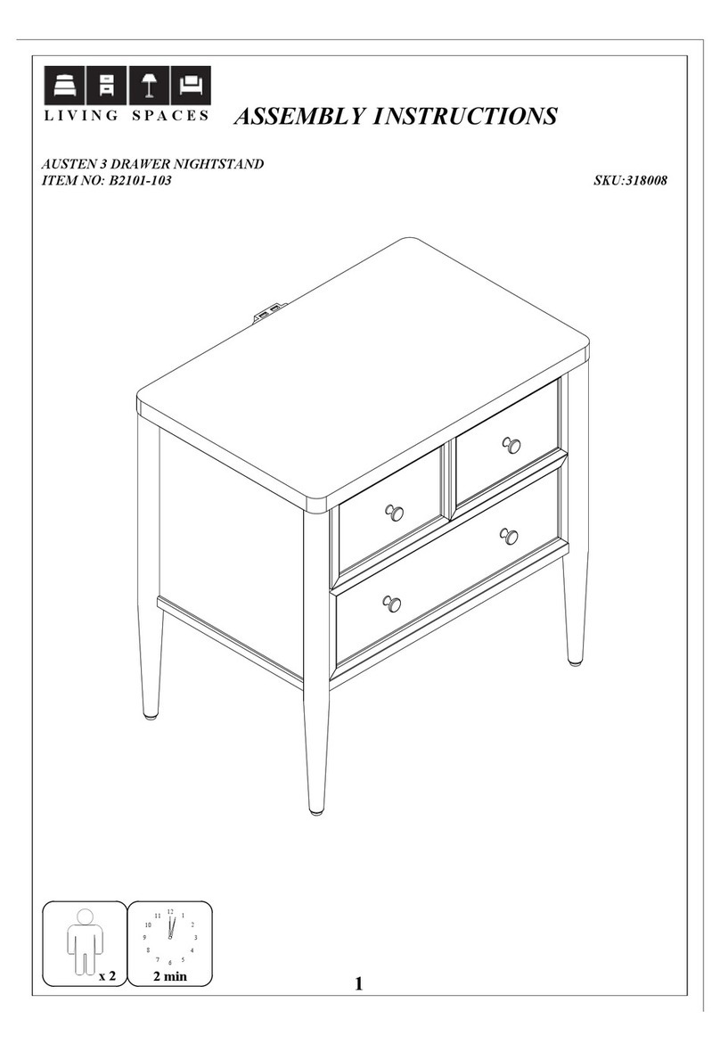 Living Spaces AUSTEN B2101-103 User manual Living Spaces AUSTEN B2101-103 User manual