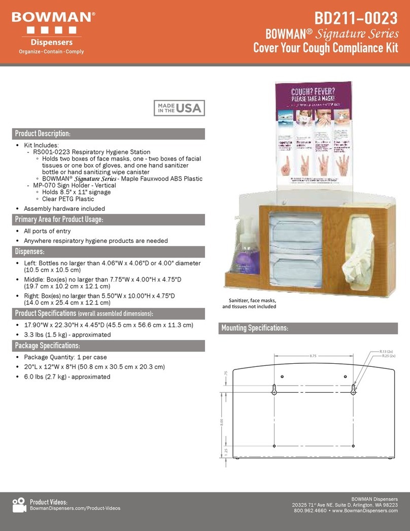 BOWMAN BD211-0023 User manual