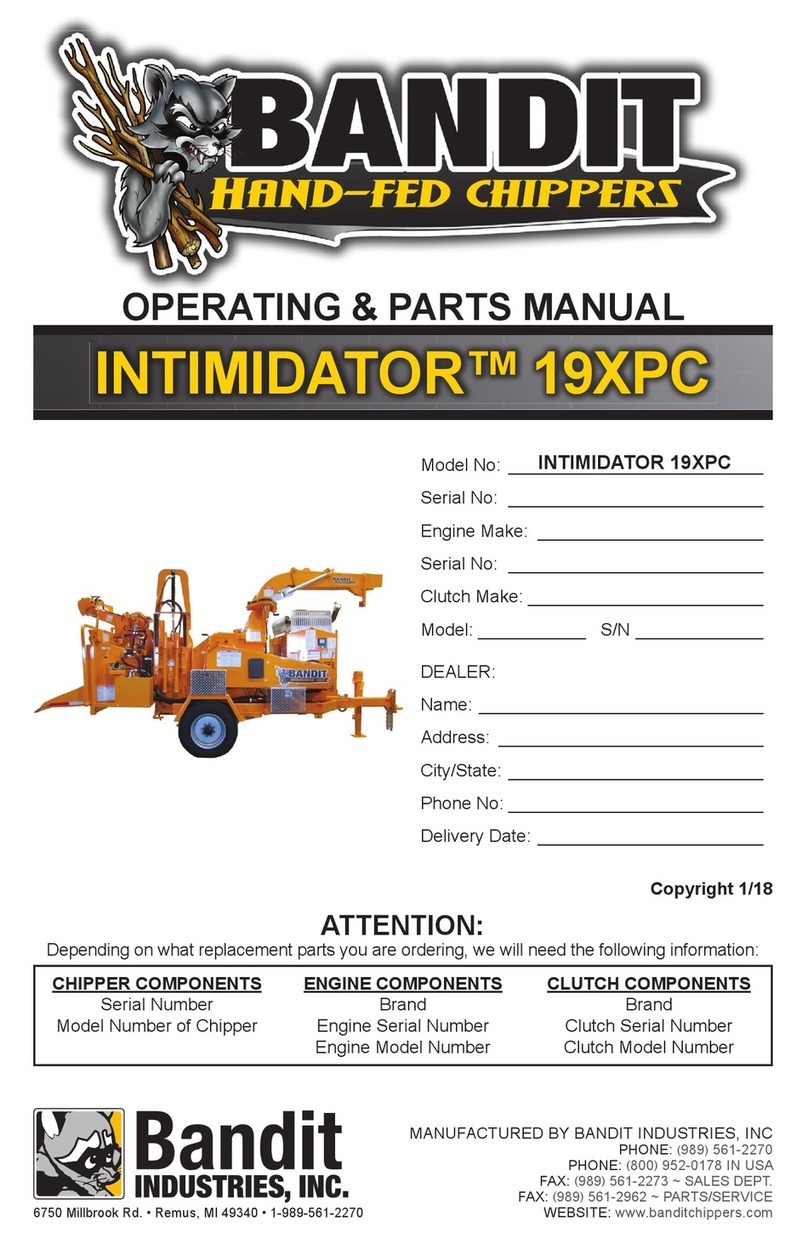 Band-it INTIMIDATOR 19XPC Operating & parts manual