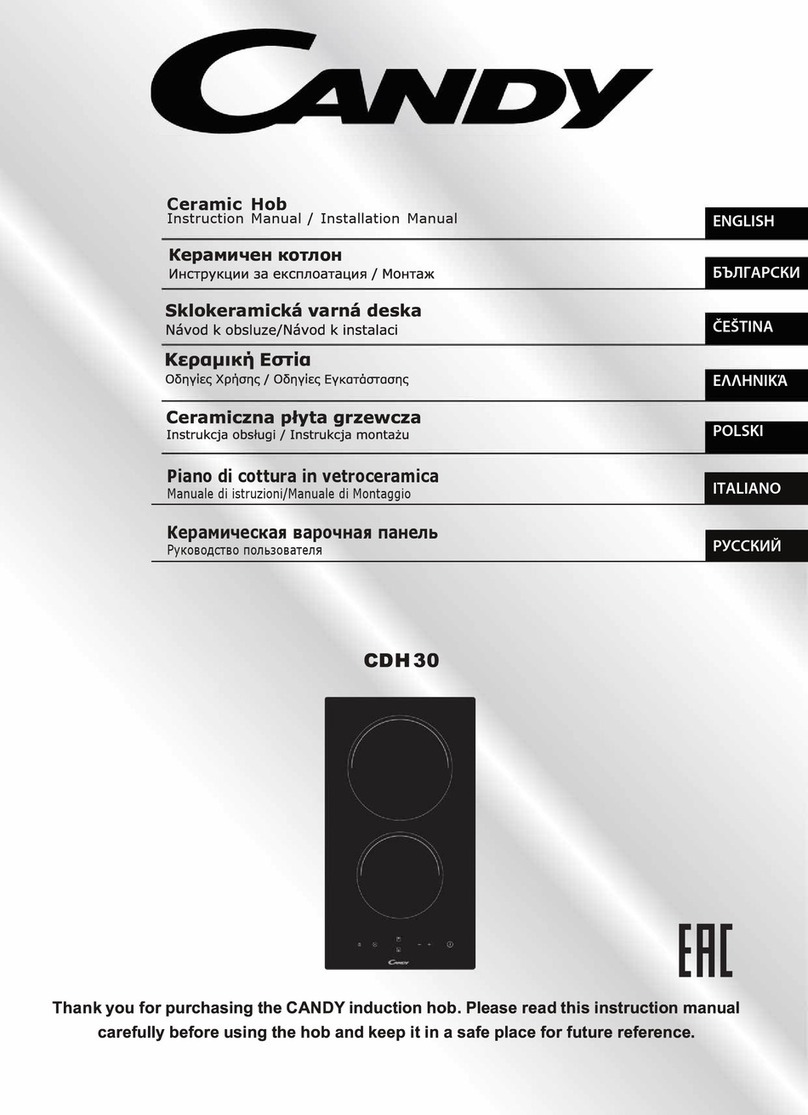 Candy CDH 30 Specification sheet