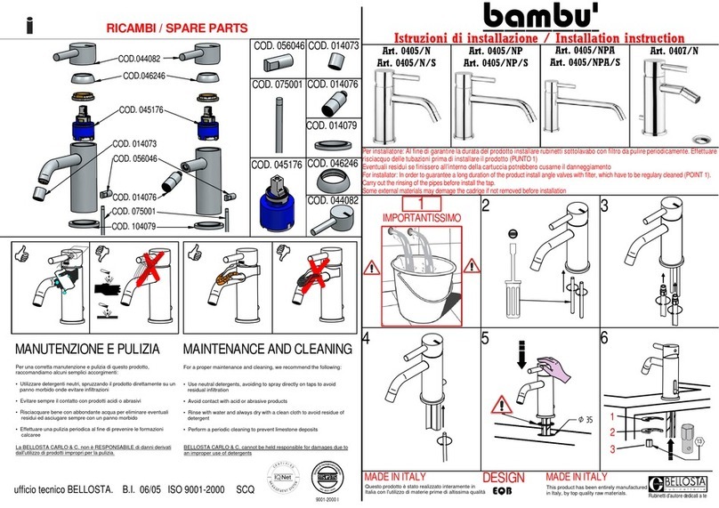 BELLOSTA bambu 0405/N User manual BELLOSTA bambu 0405/N User manual