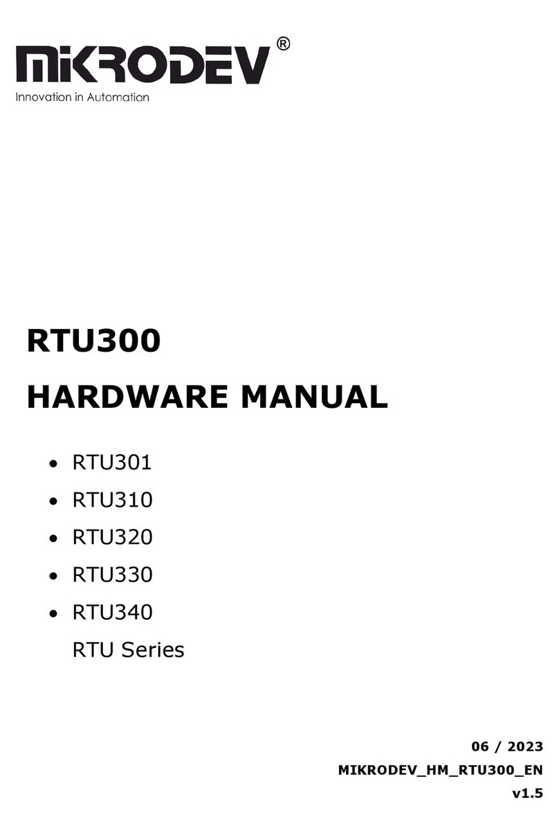 MIKRODEV RTU300 Hardware manual