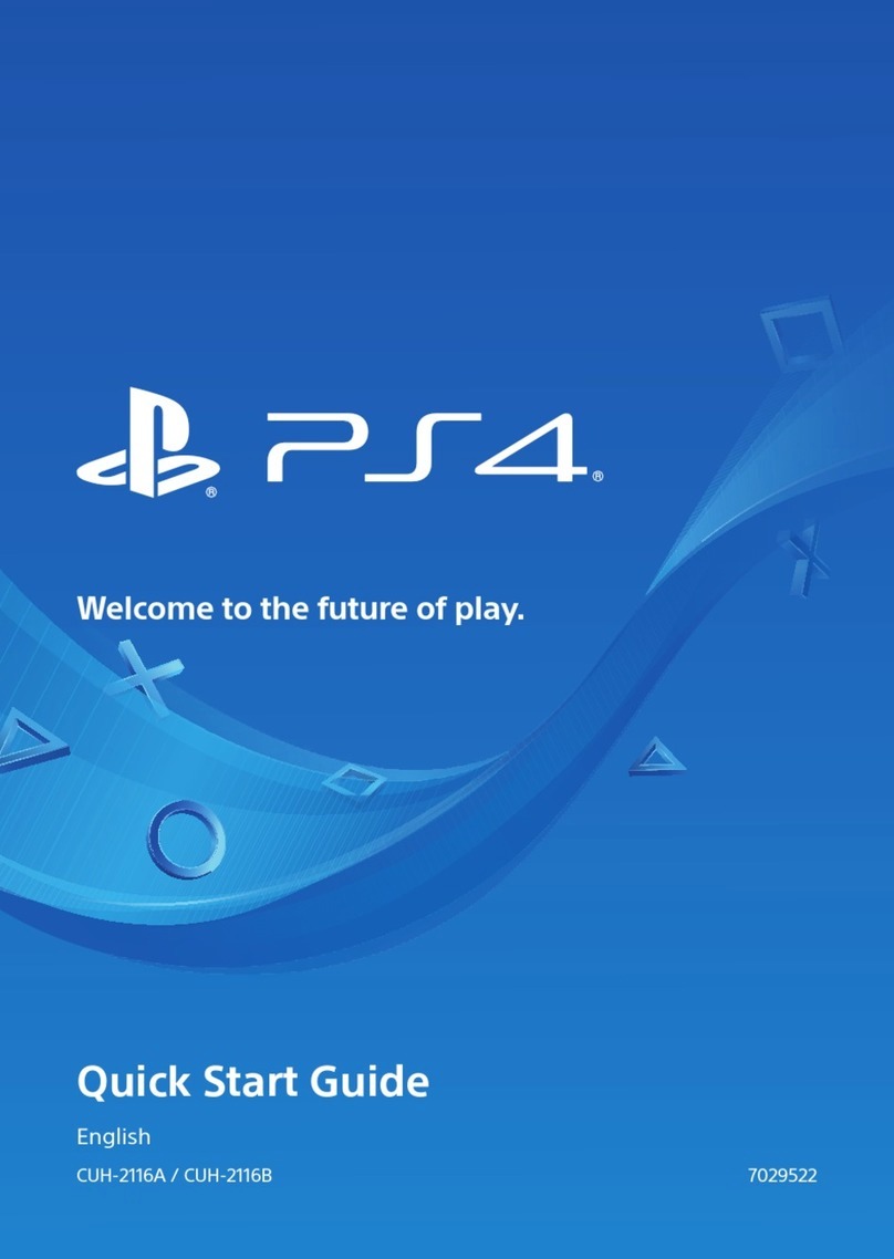 Sony CUH-2116A quick start guide