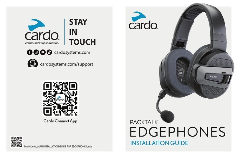 Cardo Systems PACKTALK EDGEPHONES User manual Cardo Systems PACKTALK EDGEPHONES User manual