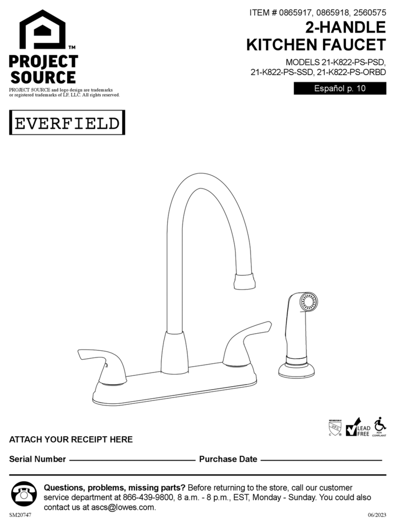 Project Source EVERFIELD 21-K822-PS-PSD User manual