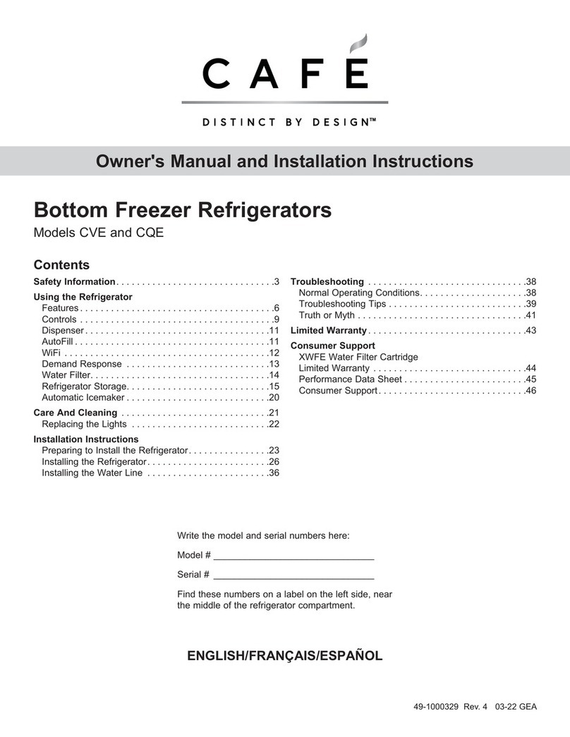 Cafe CVE Operating instructions Cafe CVE Operating instructions