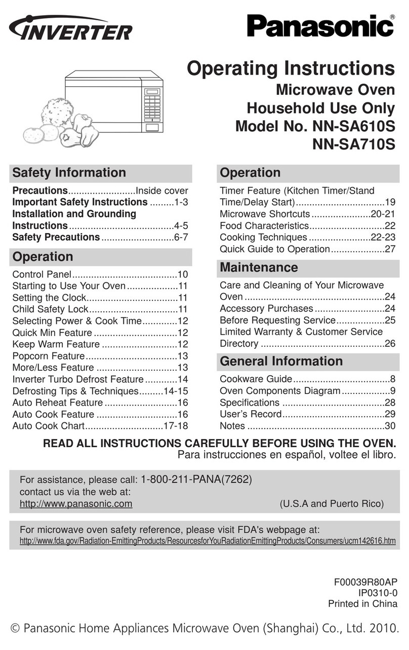 Panasonic NN-S710S User manual