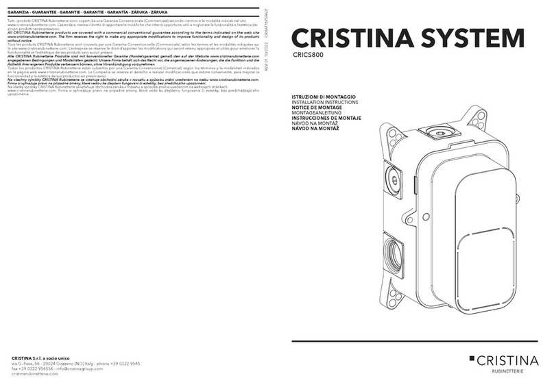 CRISTINA CRICS800 User manual