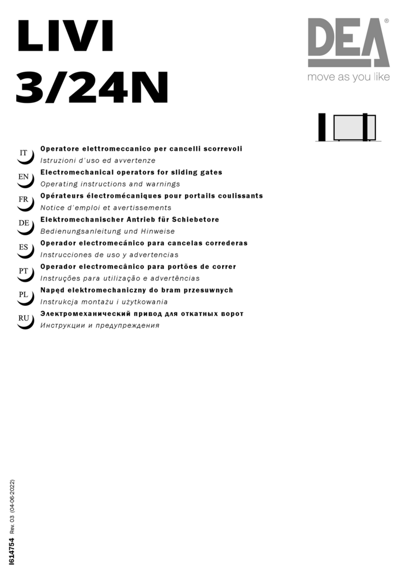 Dea LIVI 3/24N operating instructions