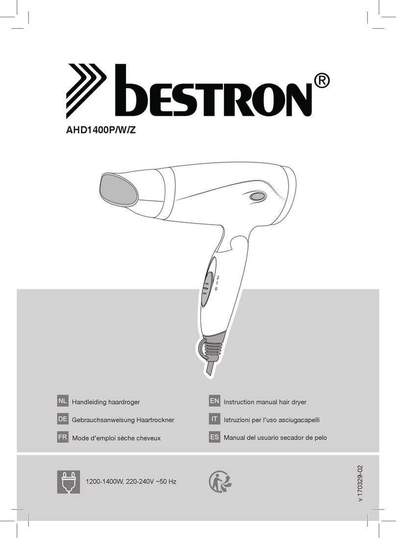 Bestron AHD1400W instruction manual