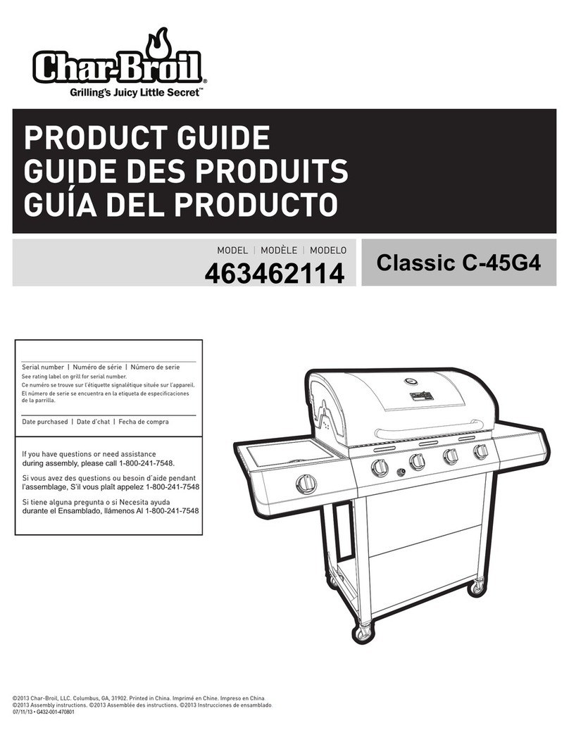 Char-Broil Classic C-45G4 Product guide