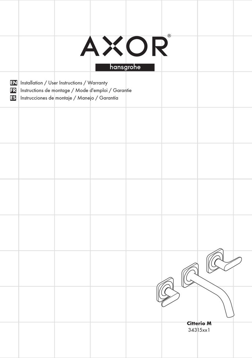 Hans Grohe AXOR Citterio M 34315 1 Series Instruction Manual