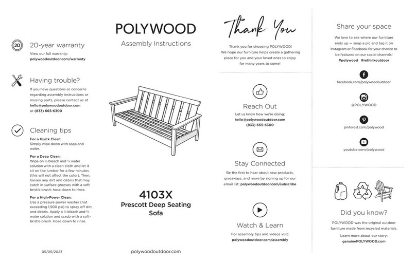 Polywood 4103X User manual Polywood 4103X User manual