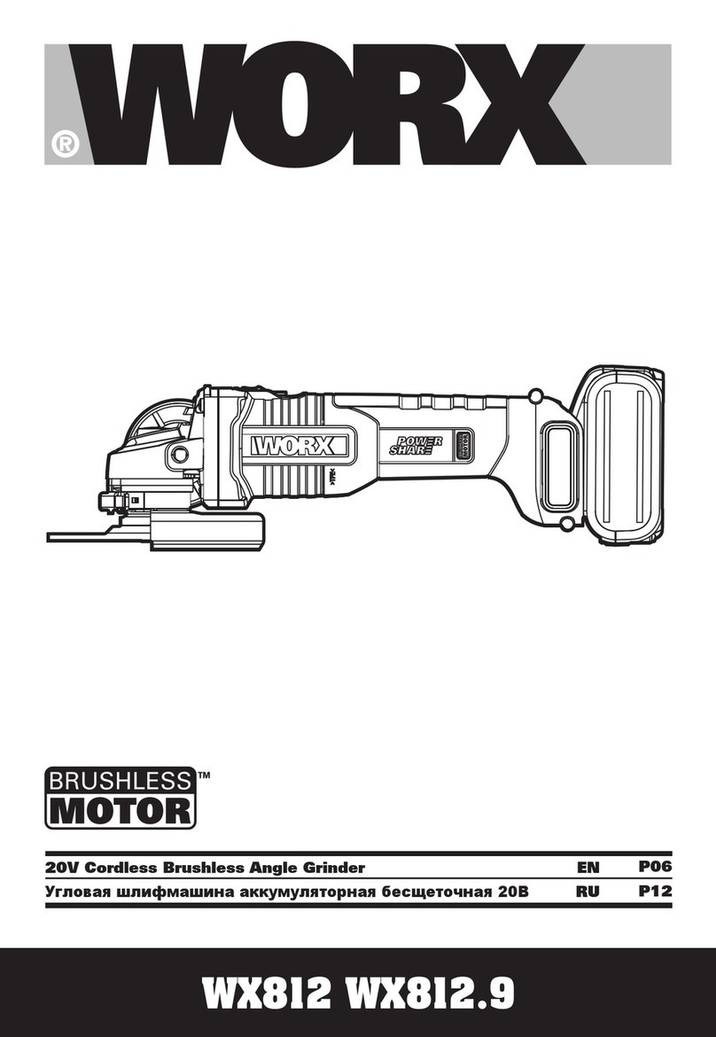 Worx BRUSHLESS MOTOR WX812.9 manual