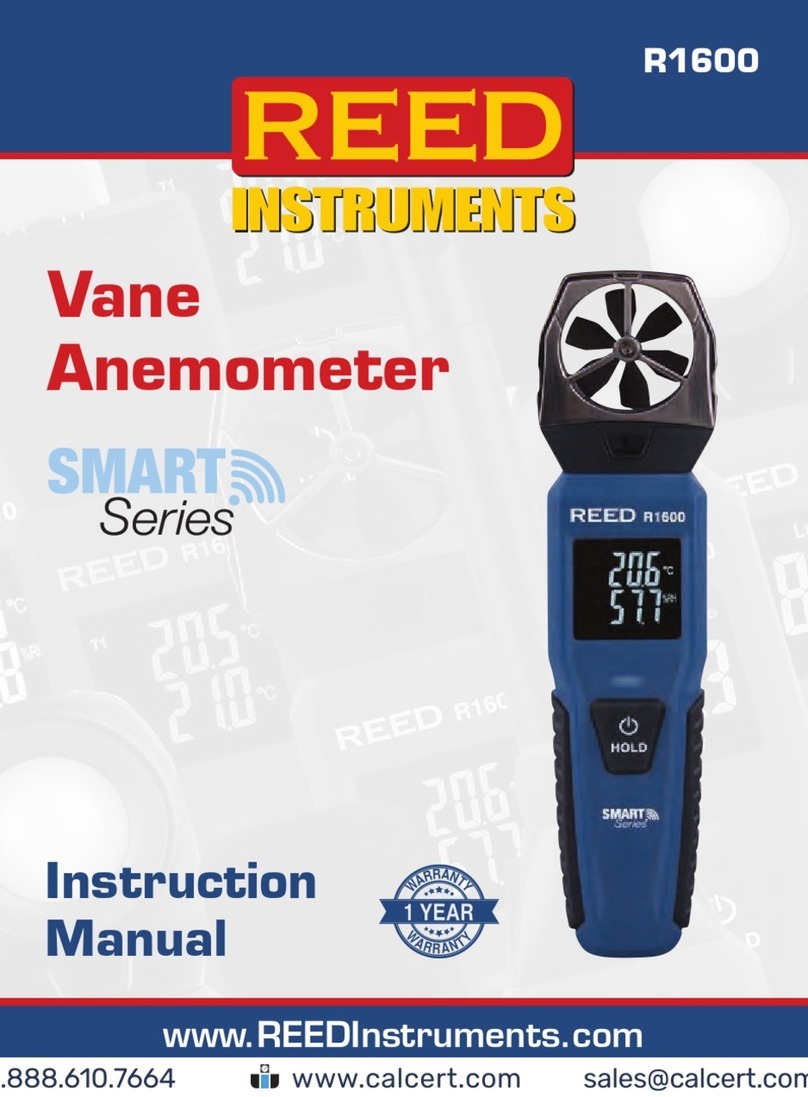Reed Instruments R1600 instruction manual