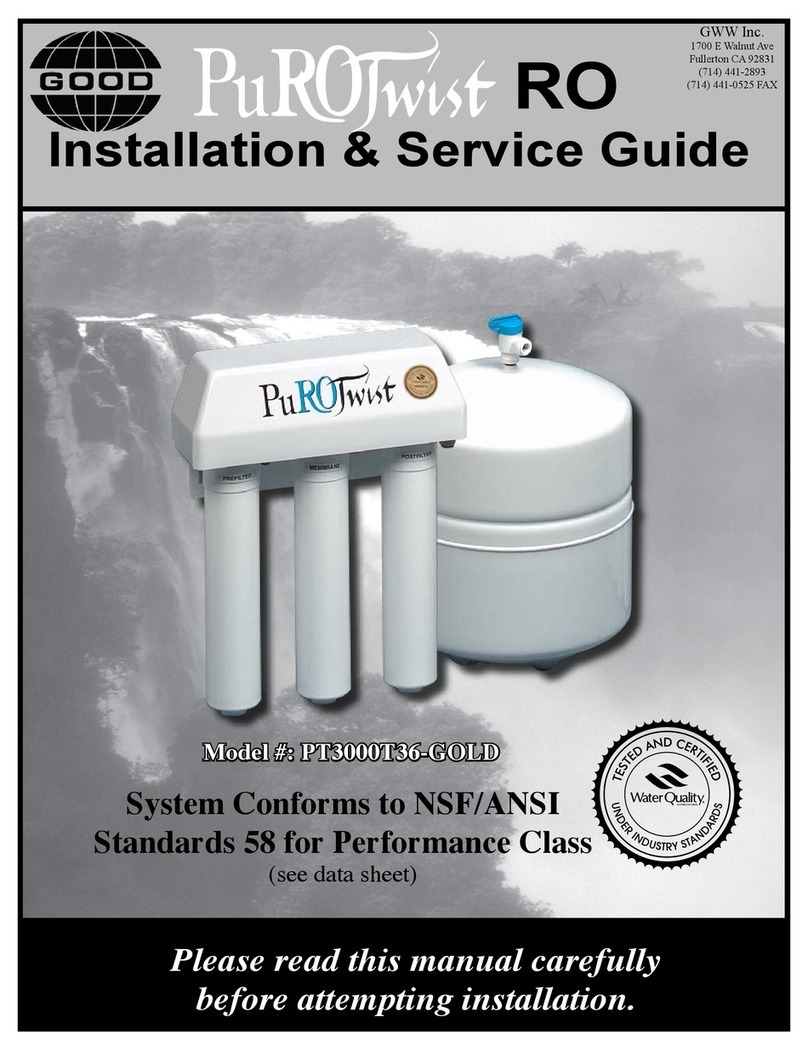 Good PuROTwist RO Installation & service guide