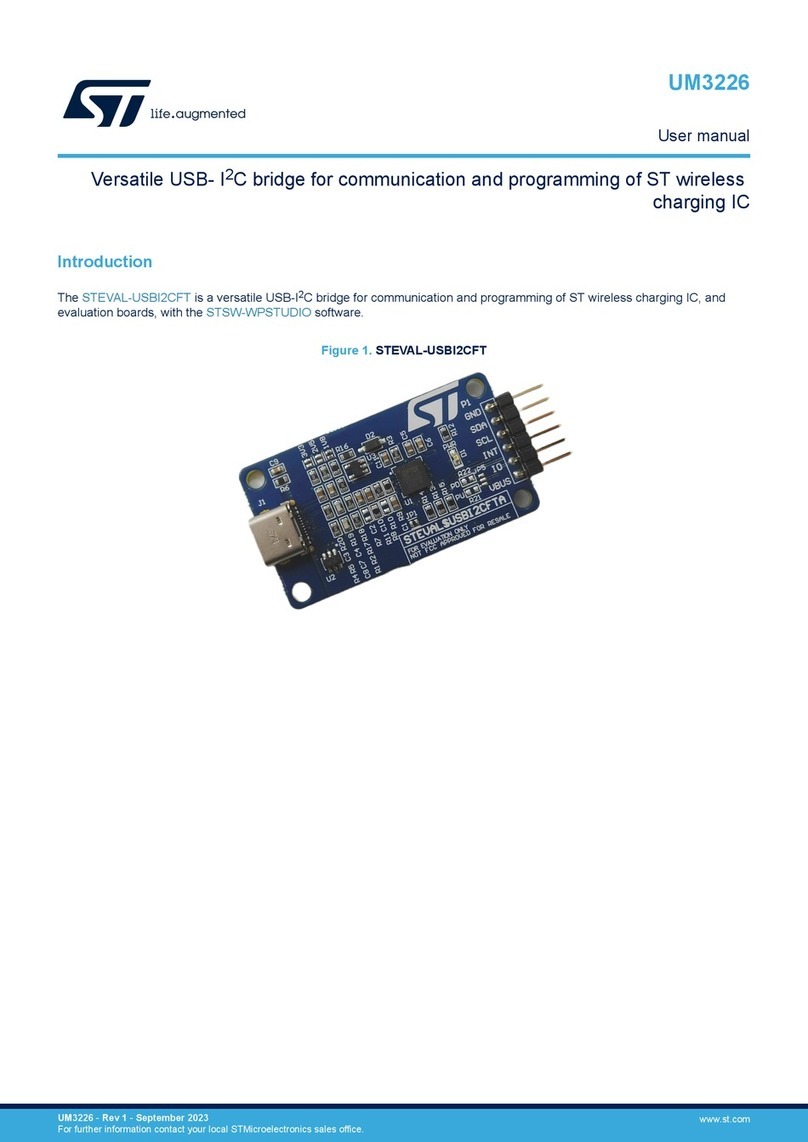 ST STEVAL-USBI2CFT User manual