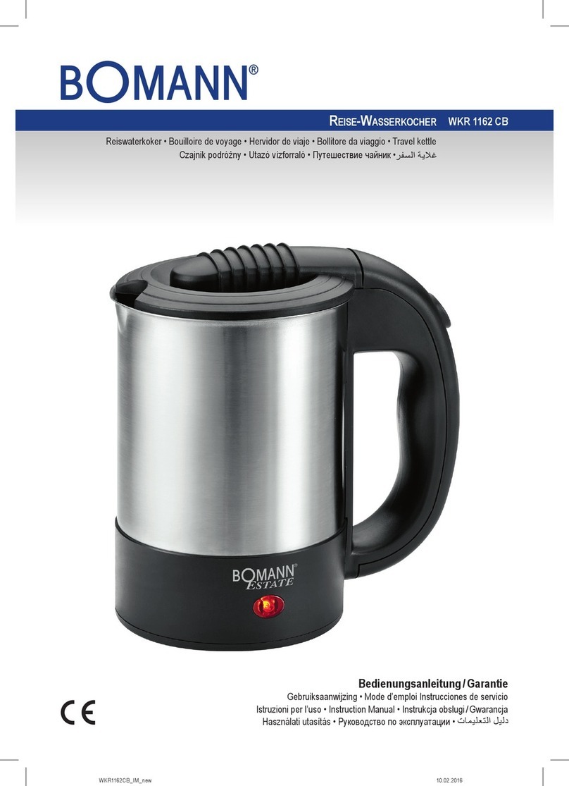BOMANN WKR 1162 CB instruction manual
