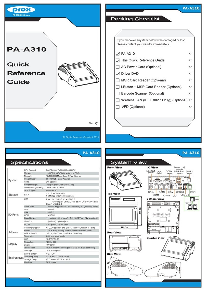 protech prox PA-A310 User manual