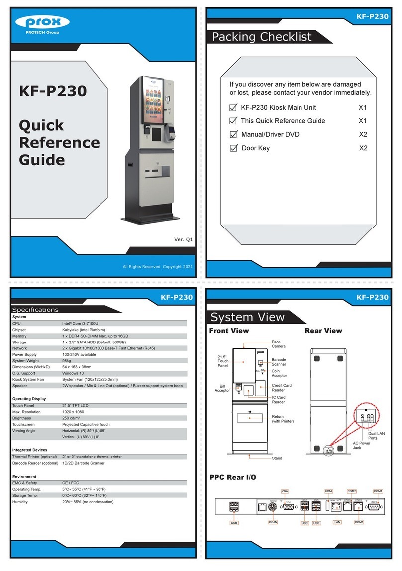 protech prox KF-P230 User manual protech prox KF-P230 User manual