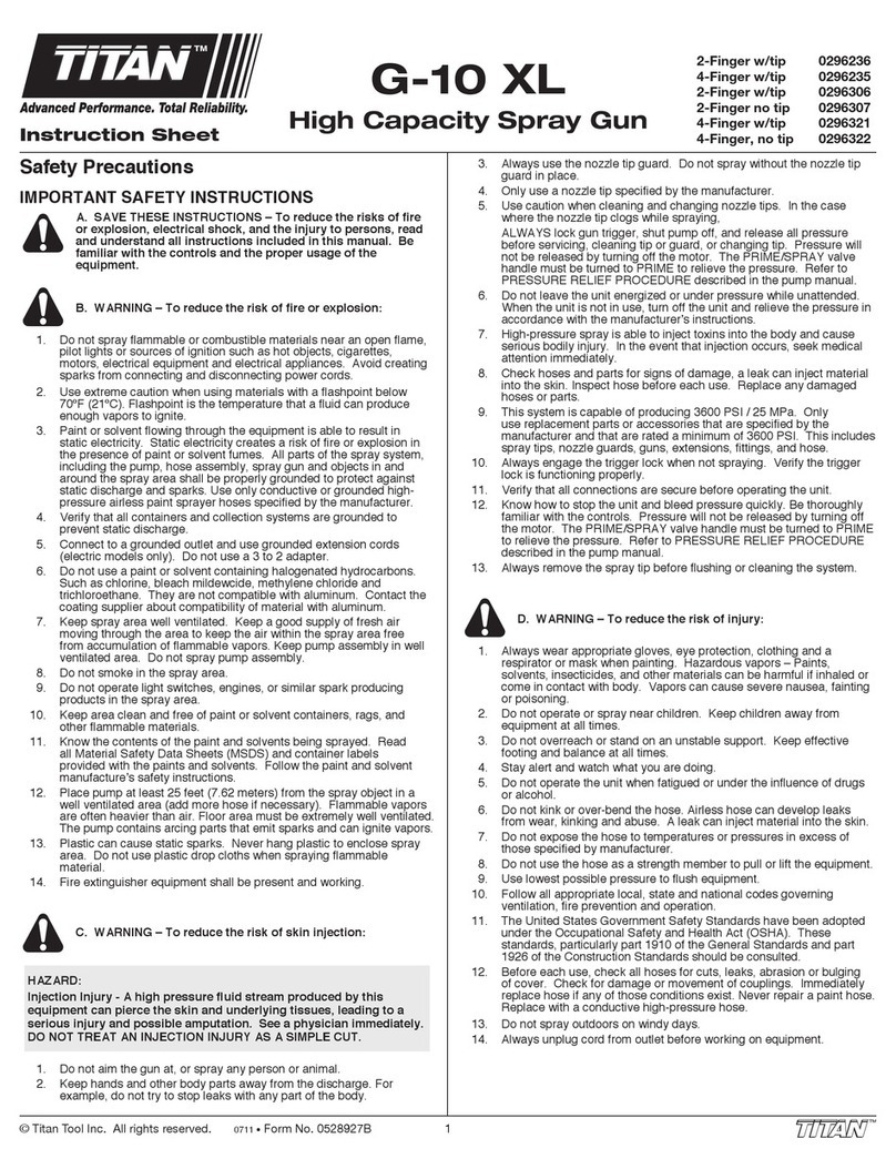 Titan G-10 XL User manual