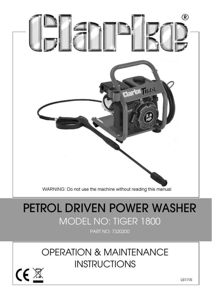 Clarke TIGER 1800 Operation & maintenance instructions