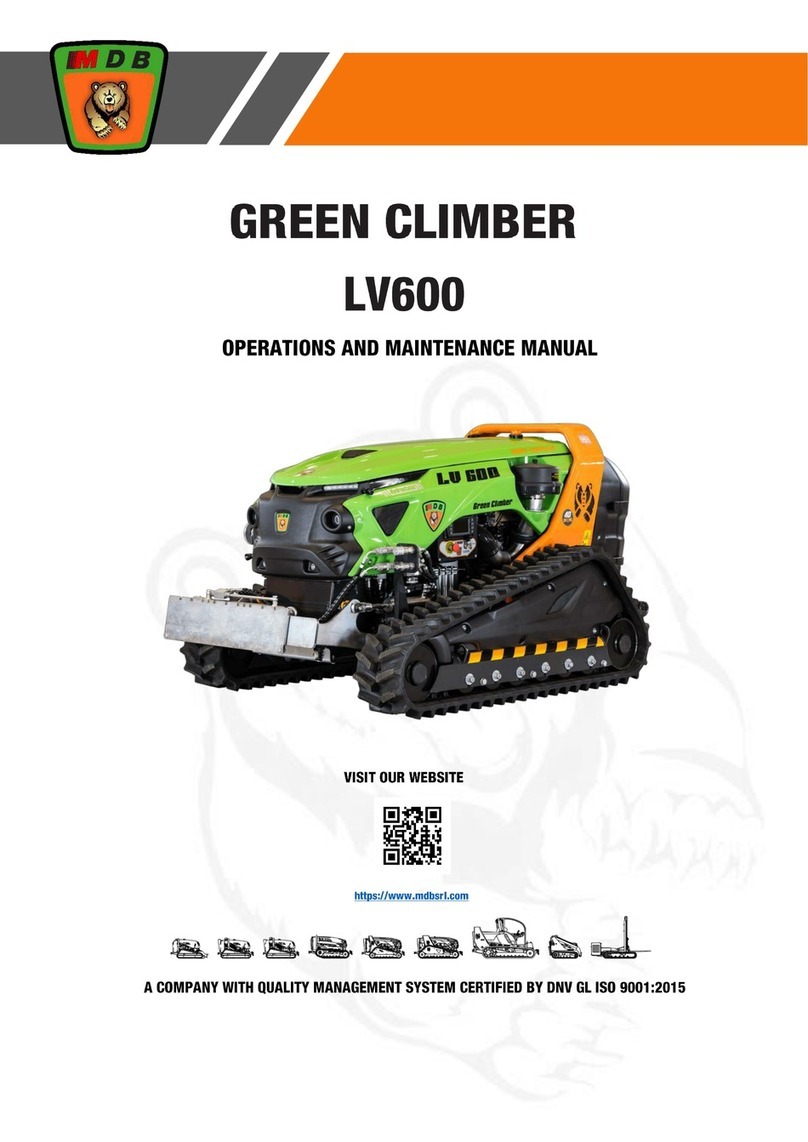 MDB GREEN CLIMBER LV600 Operation and maintenance manual