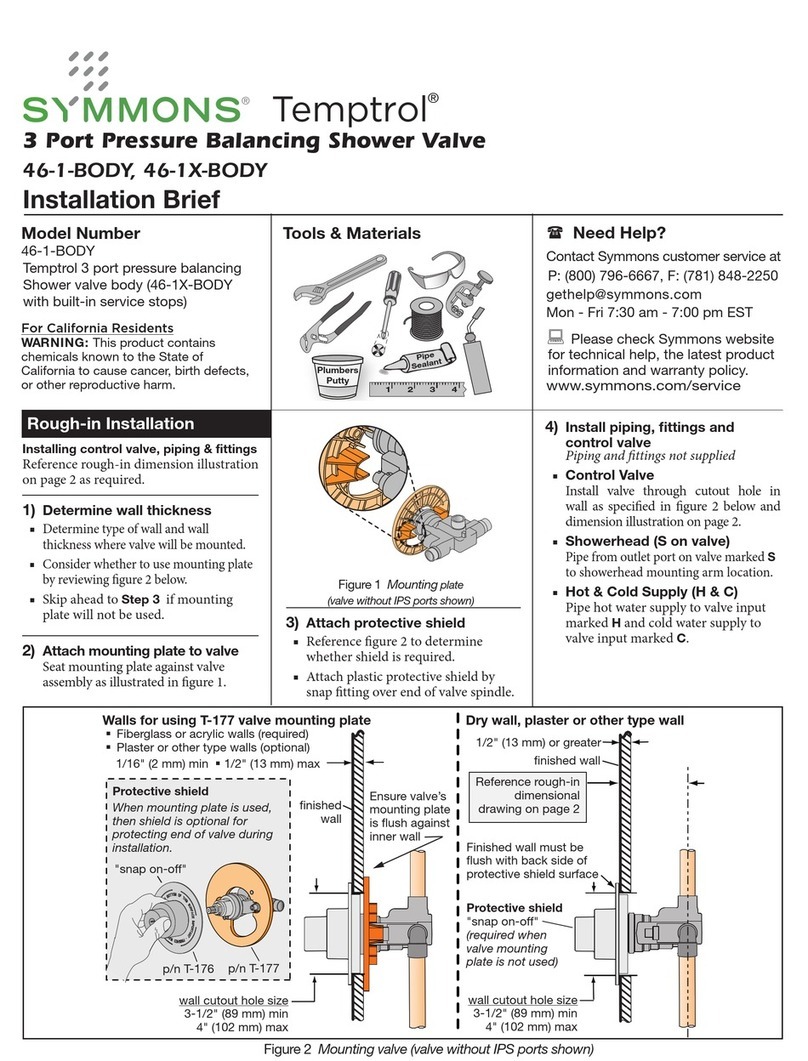Symmons Temptrol 46-1-BODY Reference guide Symmons Temptrol 46-1-BODY Reference guide