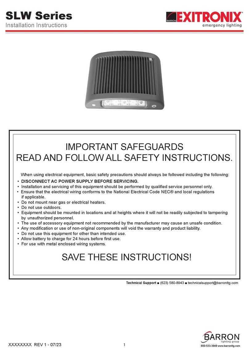 Exitronix SLW Series User manual