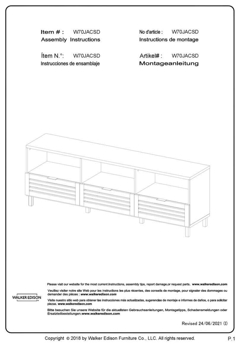 Walker Edison W70JACSD User manual