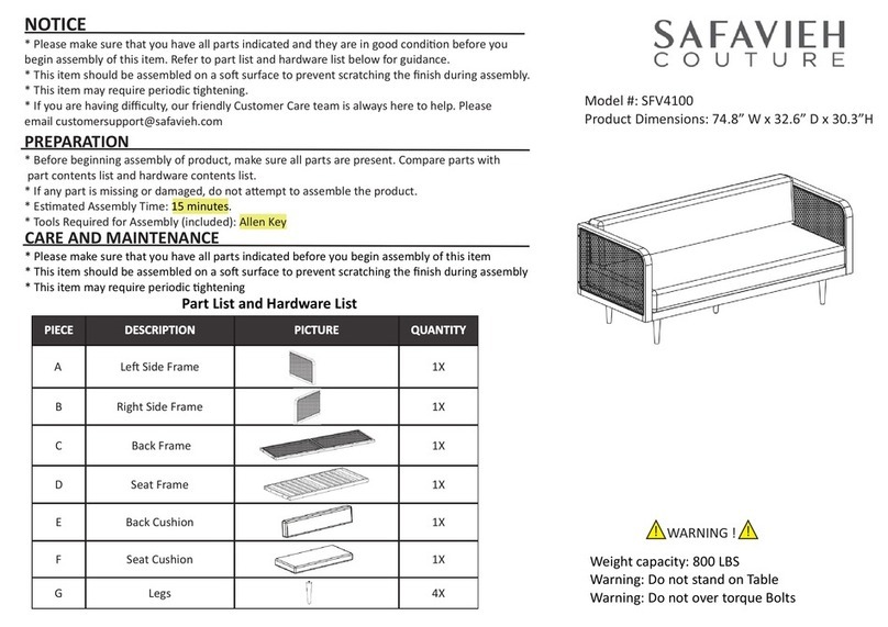 SAFAVIEH COUTURE SFV4100 manual