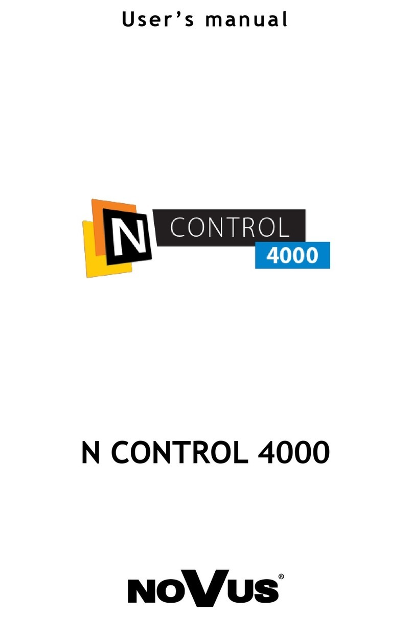Novus N CONTROL 4000 user manual