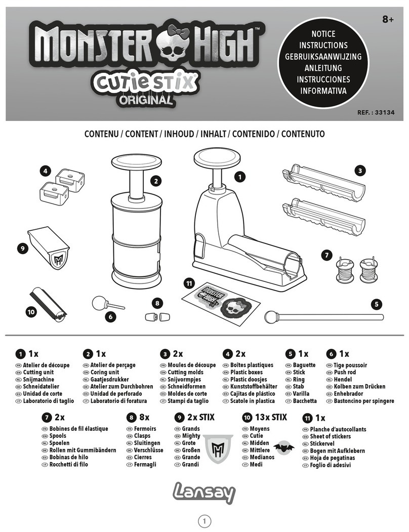 Lansay MONSTER HIGH CUTIE STIX ORIGINAL User manual