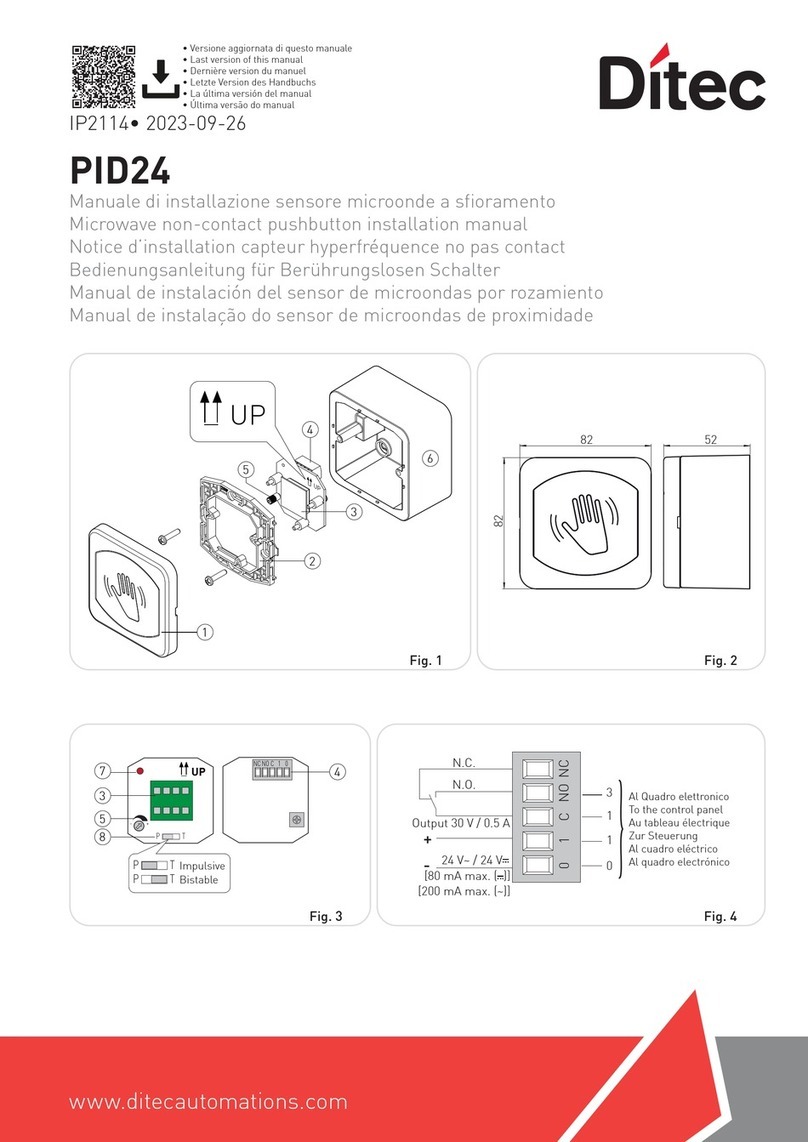DITEC PID24 User manual