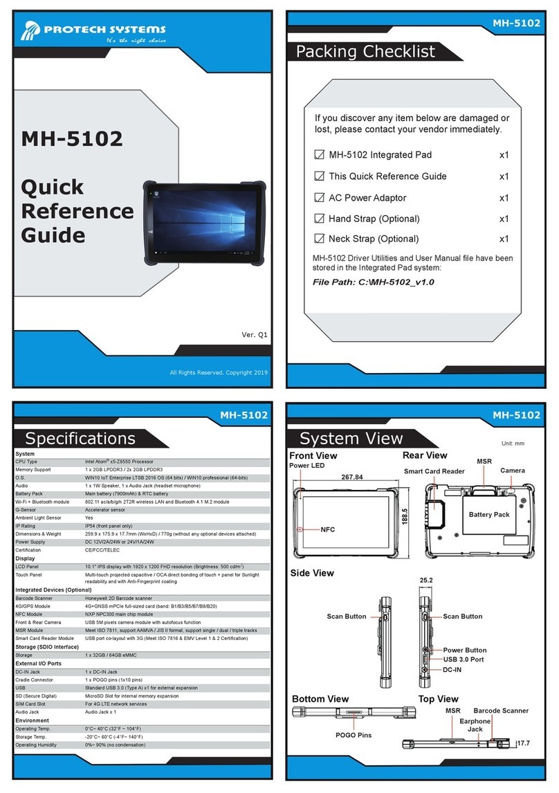 Protech Systems MH-5102 User manual