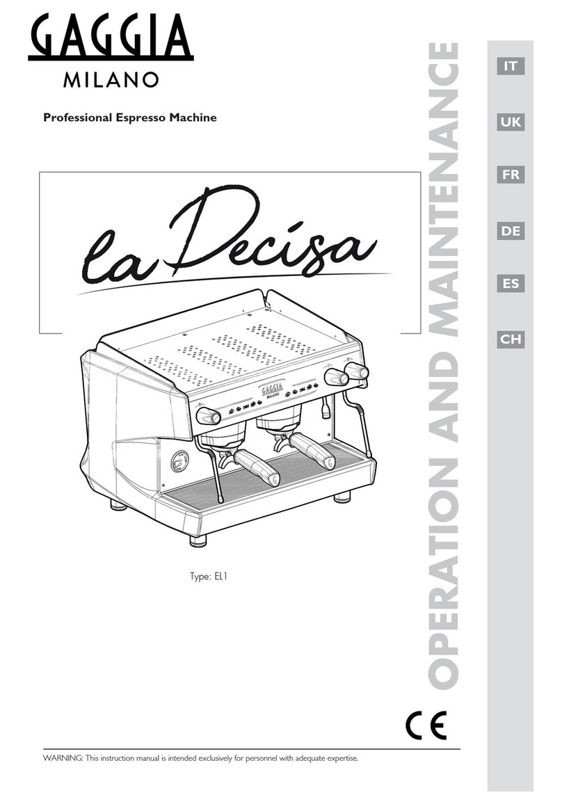 Gaggia Milano La Decisa manual