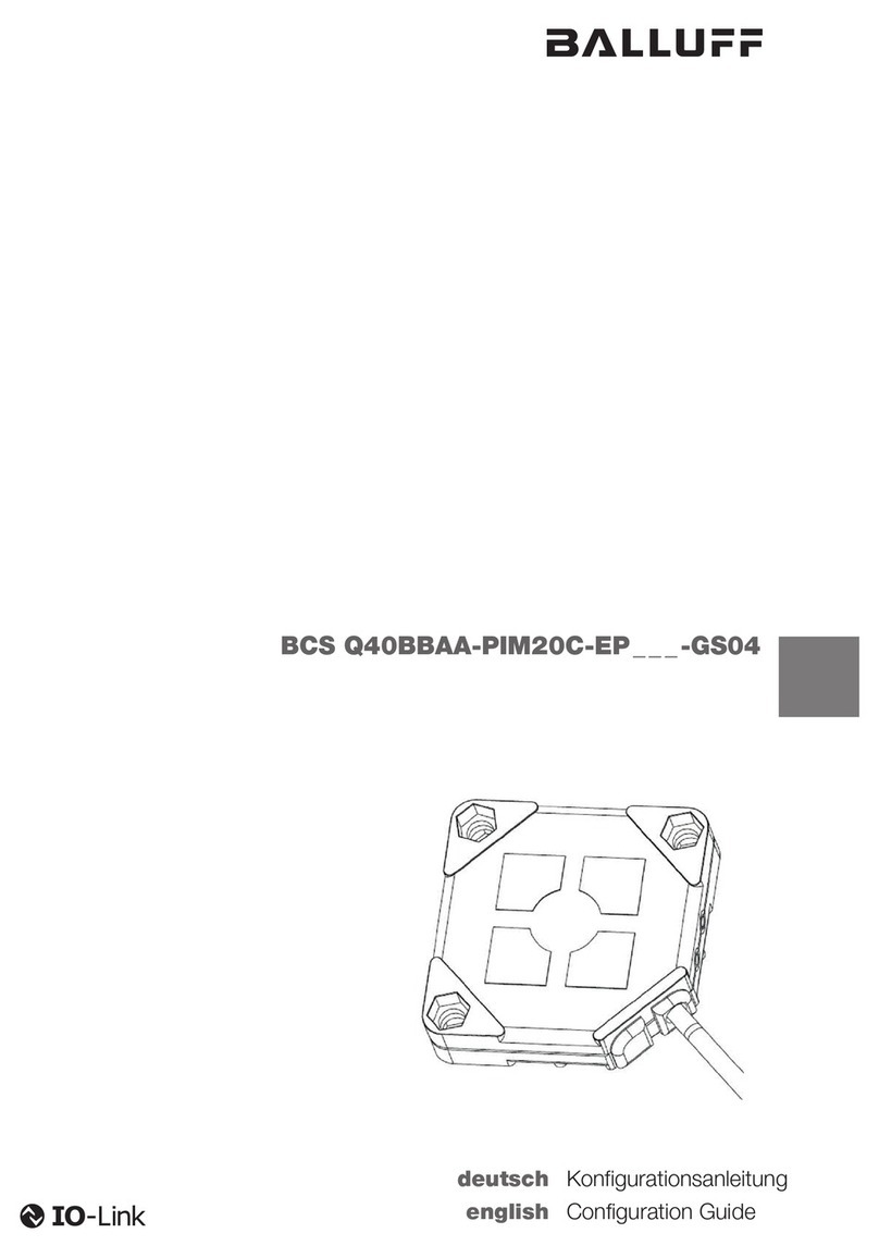 Balluff BCS Q40BBAA-PIM20C-EP-GS04 Series User manual