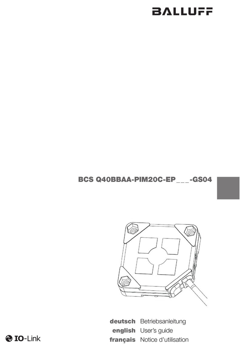 Balluff BCS Q40BBAA-PIM20C-EP-GS04 Series user guide