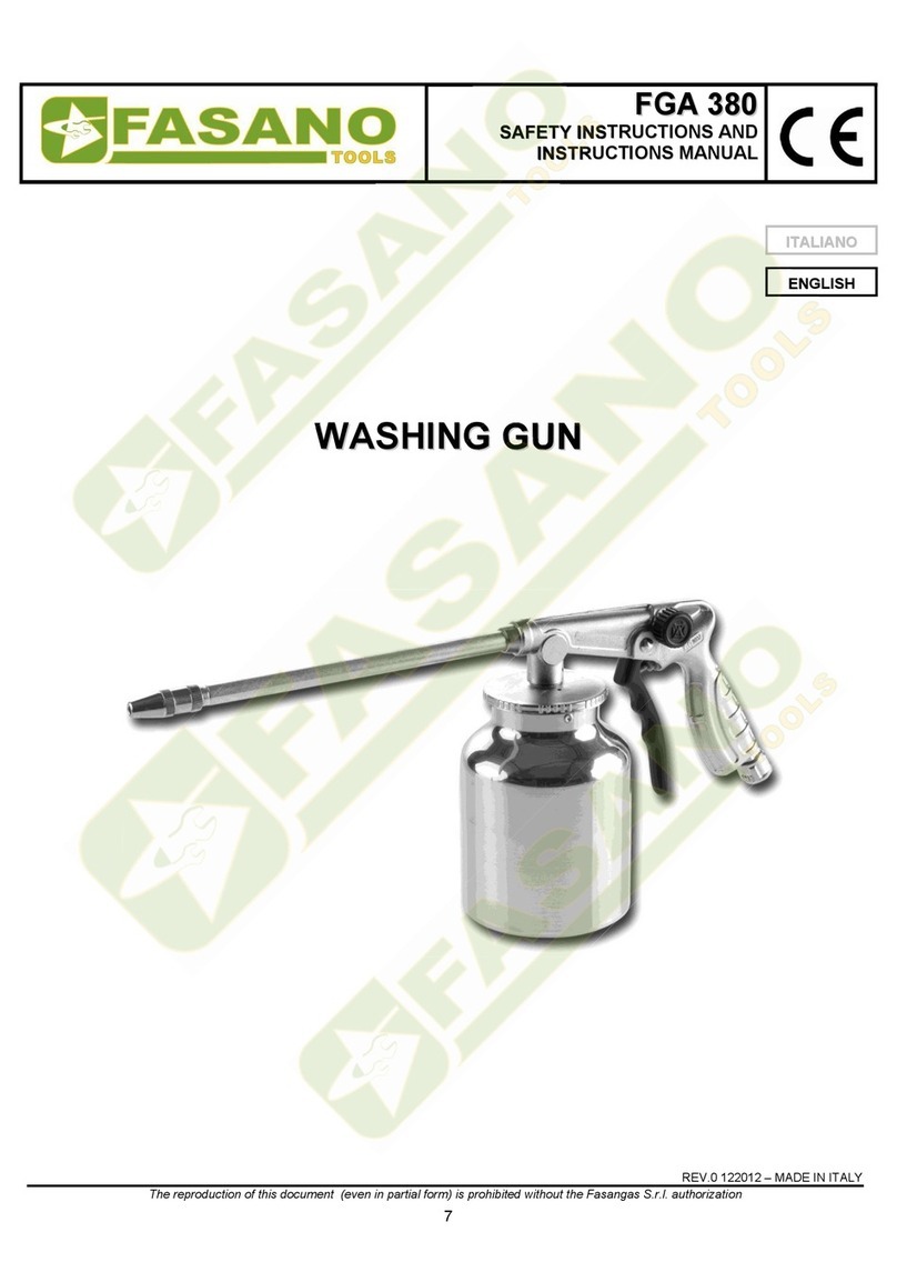 FASANO TOOLS FGA 380 Safety instructions and instruction manual FASANO TOOLS FGA 380 Safety instructions and instruction manual
