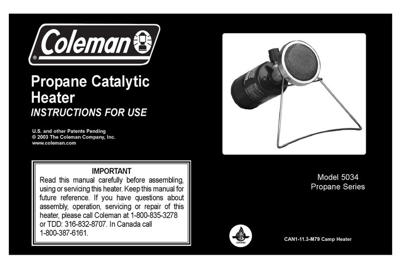 Coleman 5034A729 Instructions for use