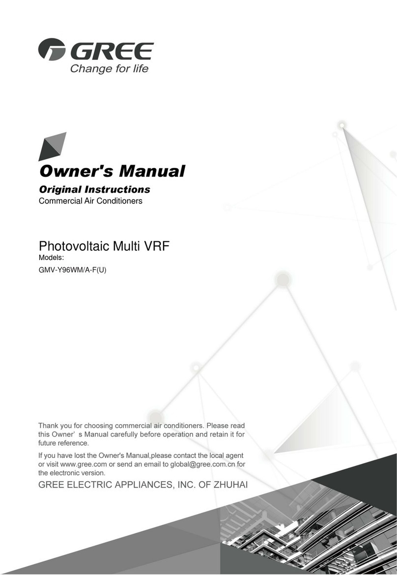 Gree GMV-Y96WM/A-F(U) User manual