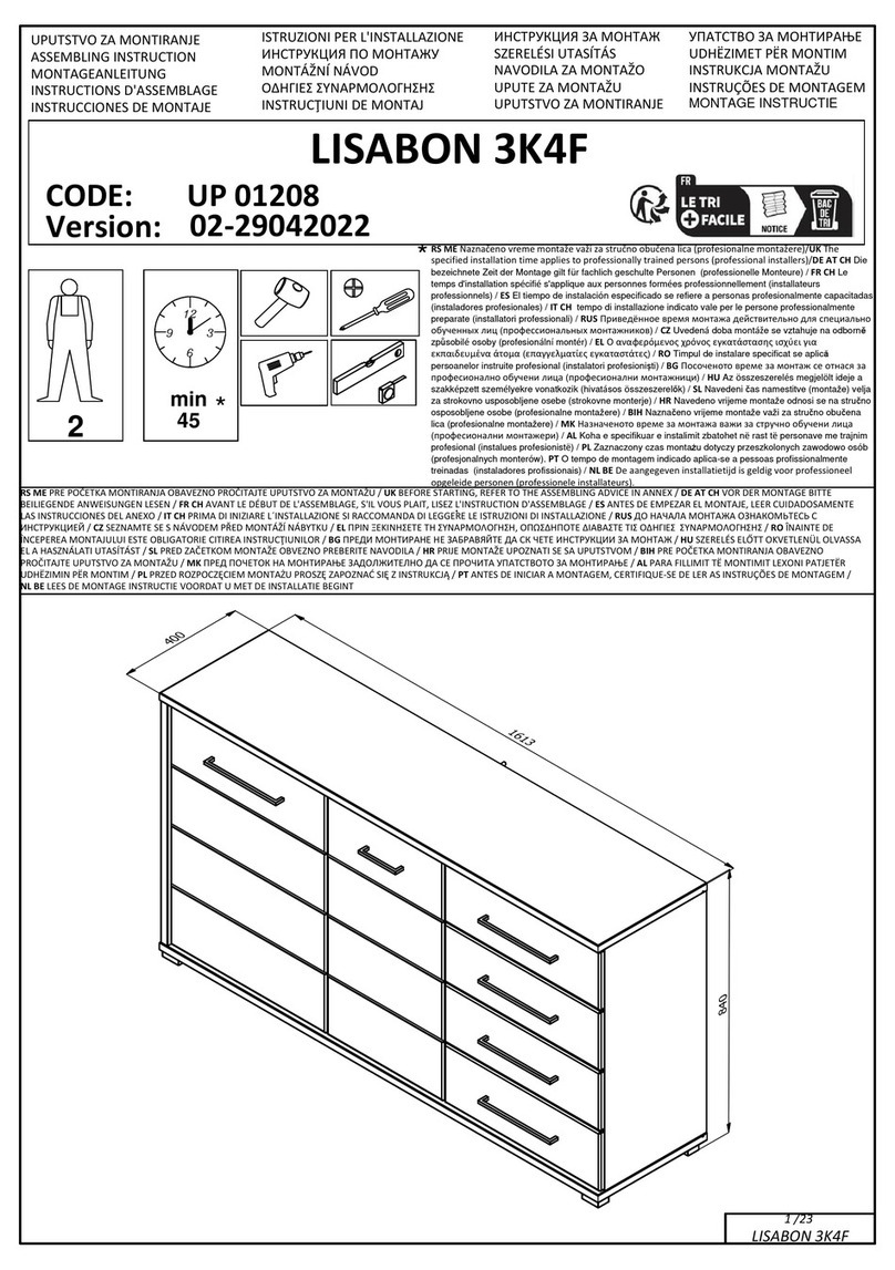 Dedeman LISABON 3K4F User manual